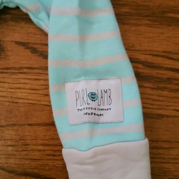 Purl Lamb Mint stripe Pants Size 6-12 months - Picture 2 of 2